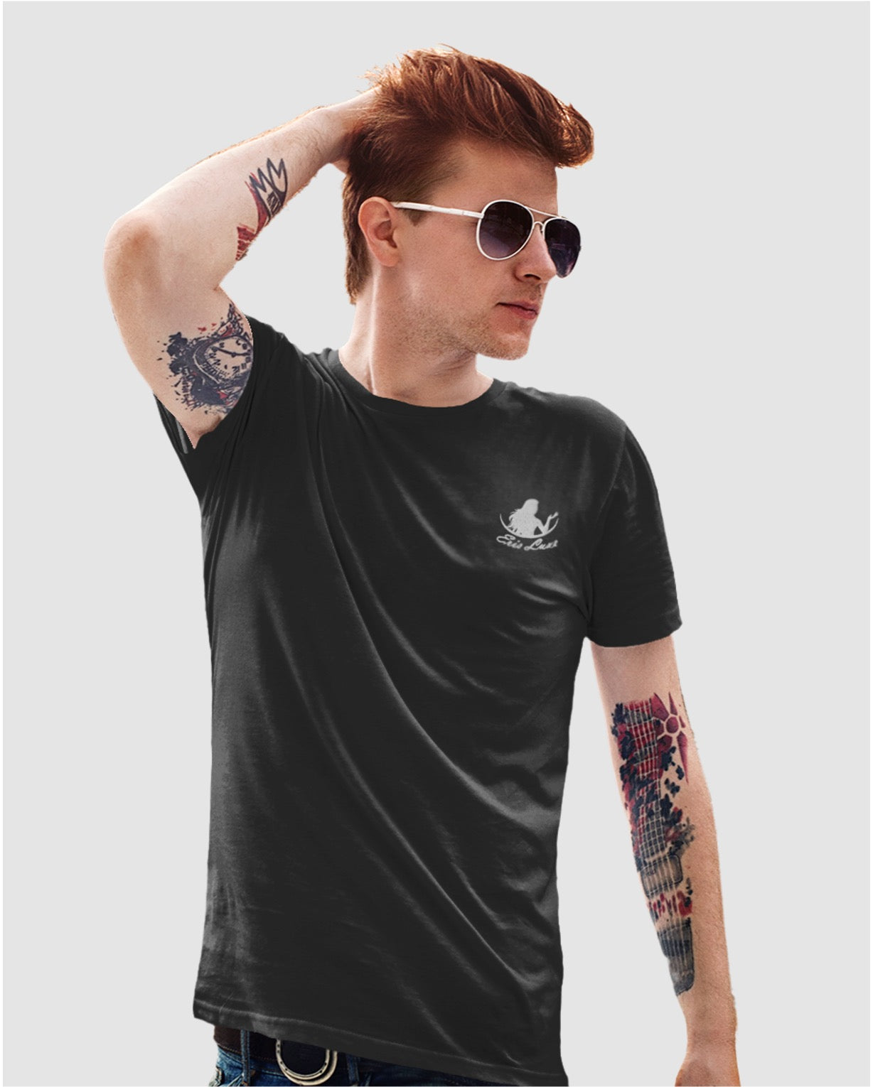 Eris Luxe Premium Tee - Charcoal Heather