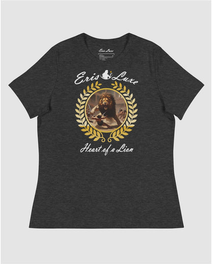 Heart of a Lion Premium Tee - Charcoal Heather