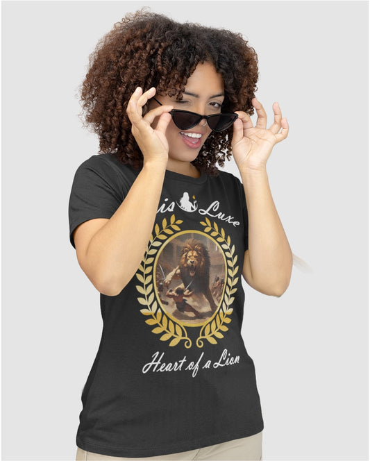 Heart of a Lion Premium Tee - Charcoal Heather