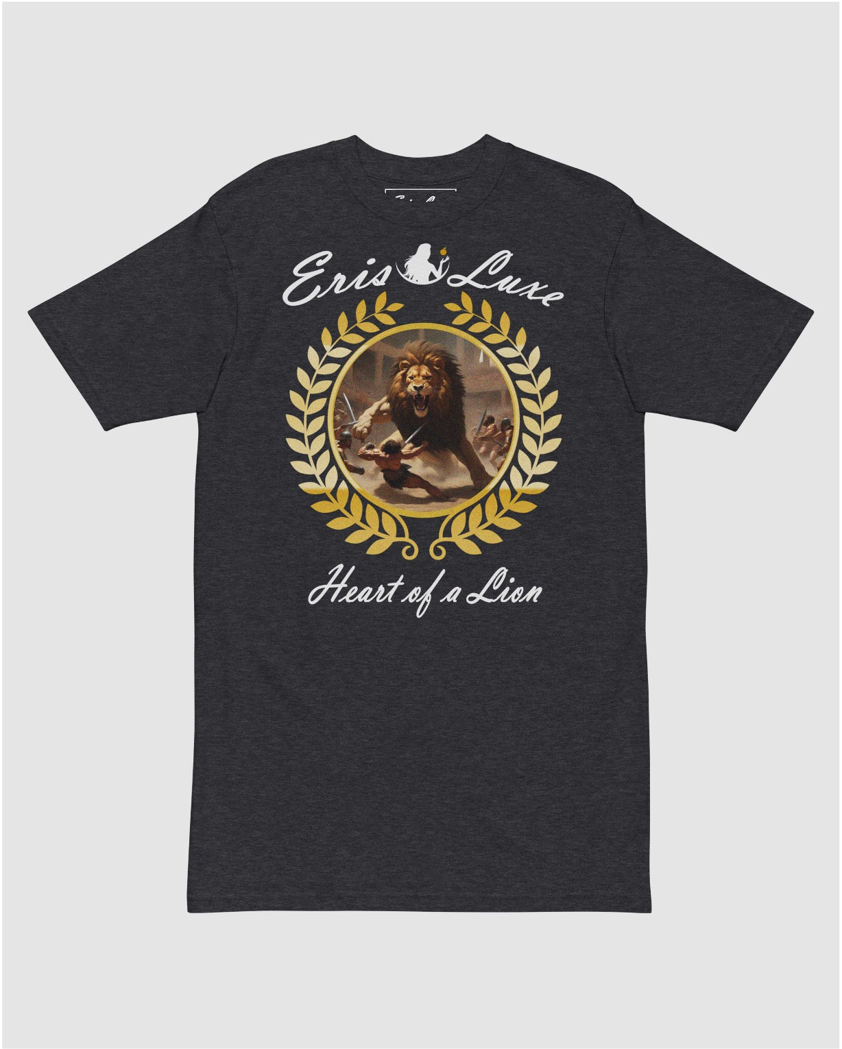 Heart of a Lion Premium Tee - Charcoal Heather