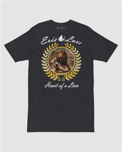 Heart of a Lion Premium Tee - Charcoal Heather