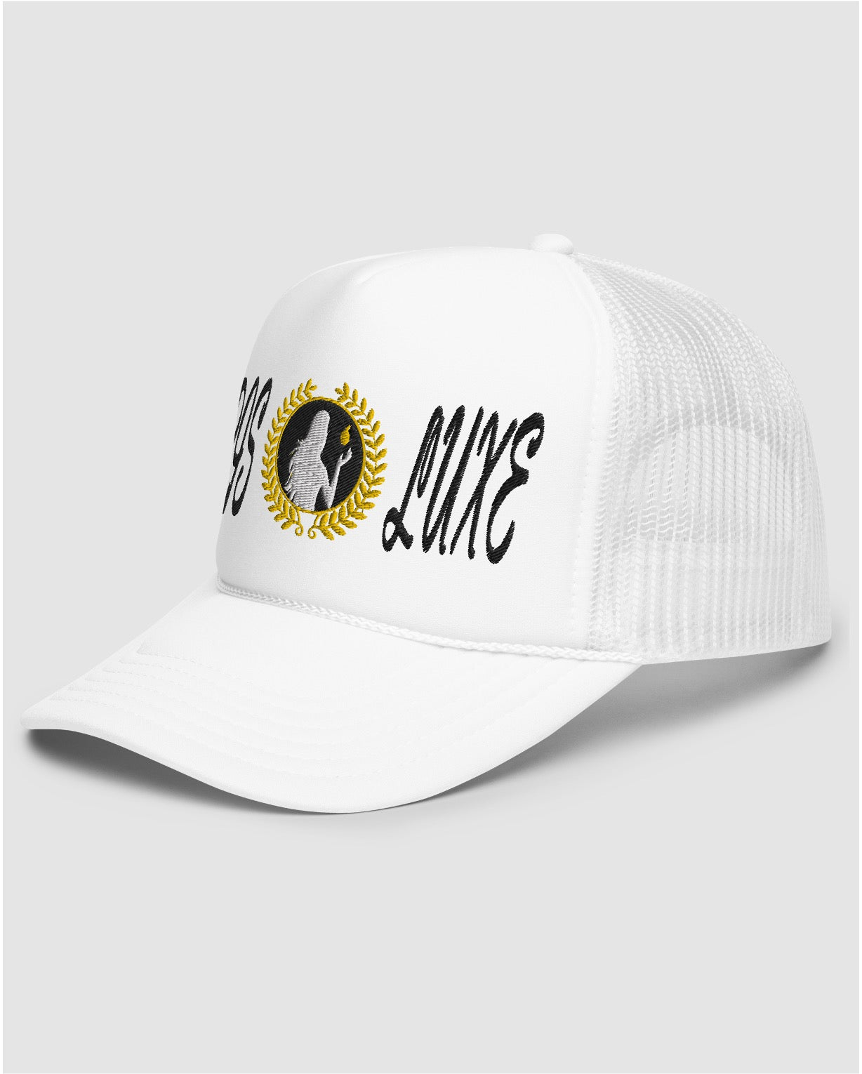 Luxe Premium Trucker Hat - White