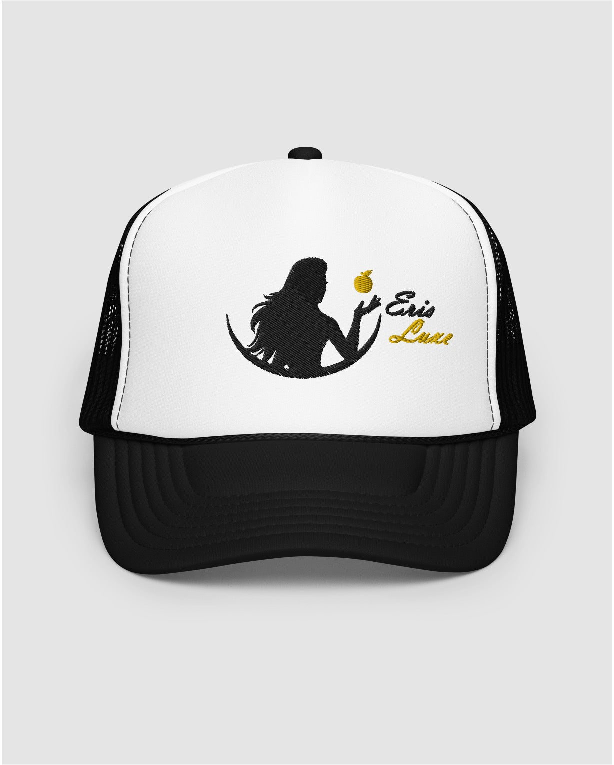 Golden Apple Eris Premium Trucker Hat - White/Black