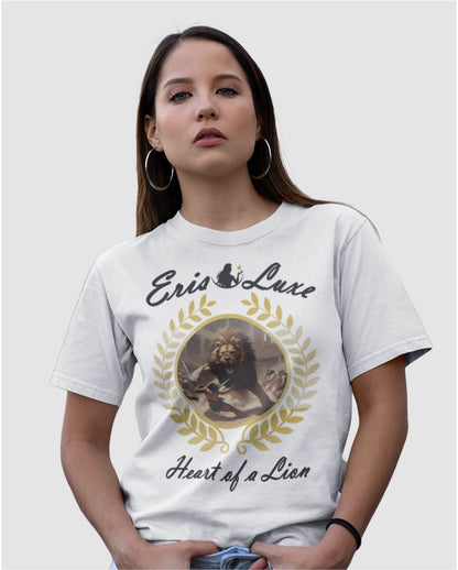 Heart of a Lion Premium Tee - White