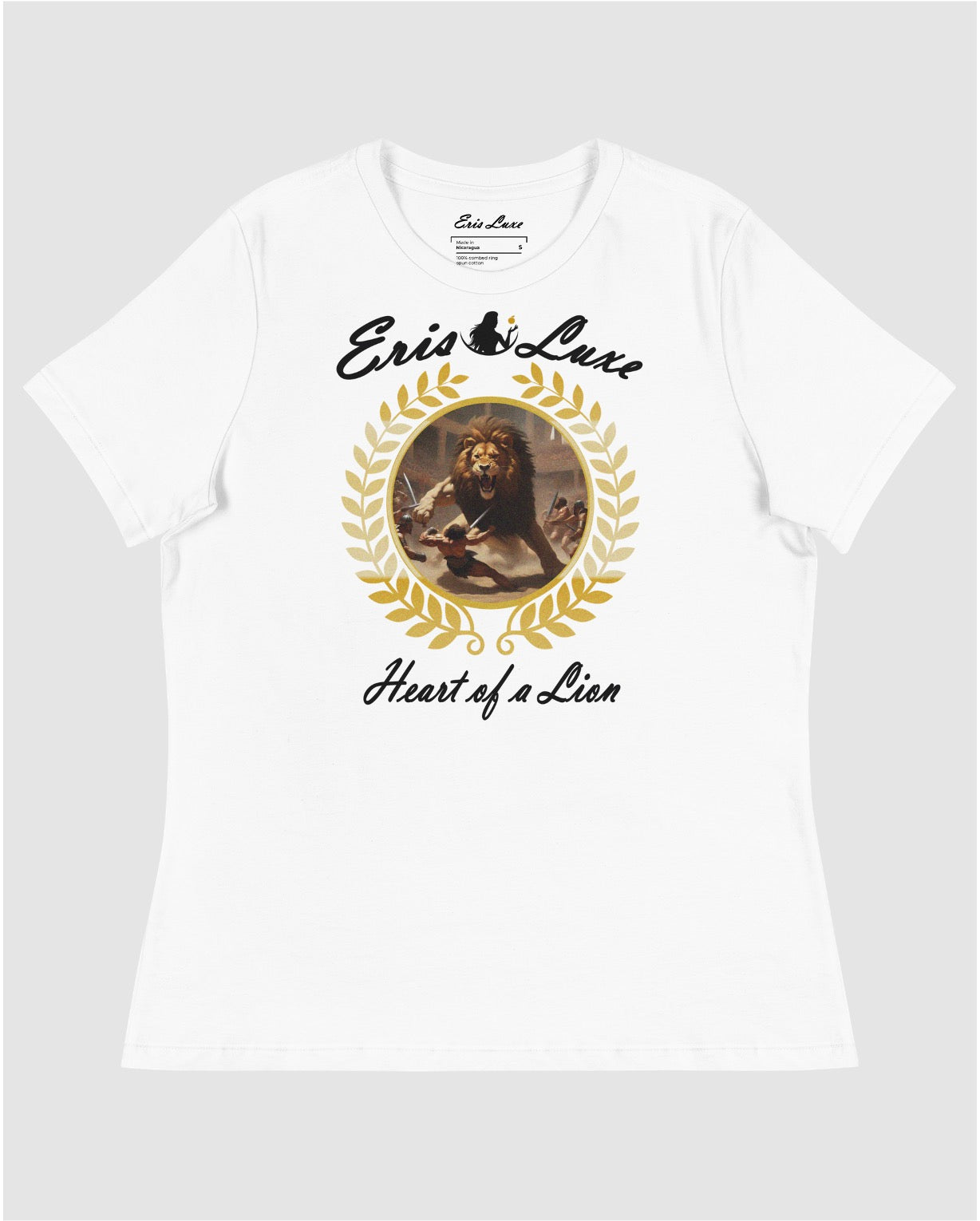 Heart of a Lion Premium Tee - White